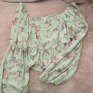 Blu pepper blouse / Boutique Brand